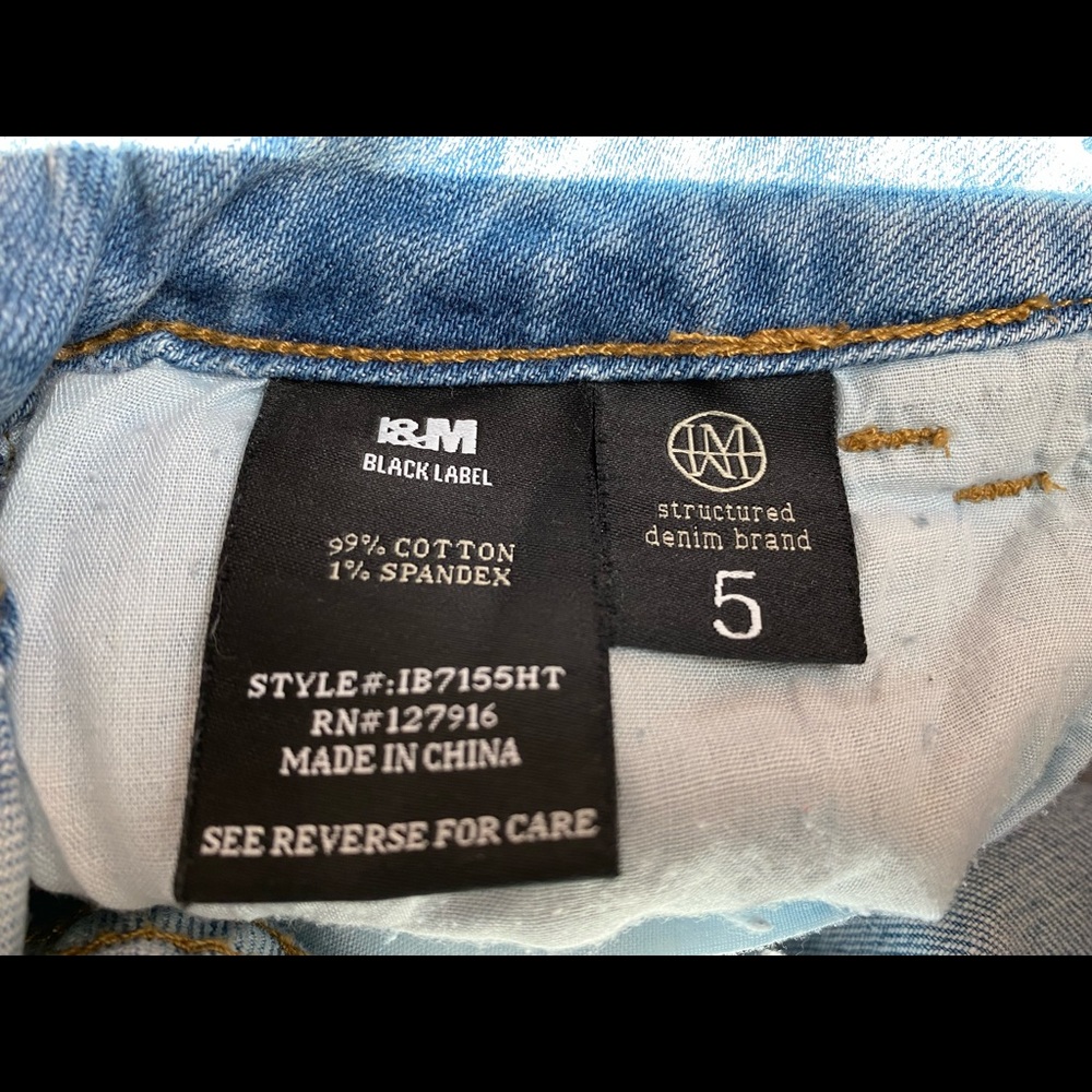Women’s ripped high rise slim straight jeans - Picture 4 of 5